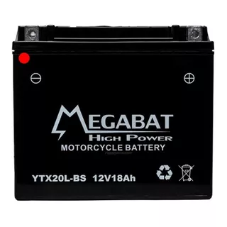 Bateria Ytx20l-bs Sellada Megabat