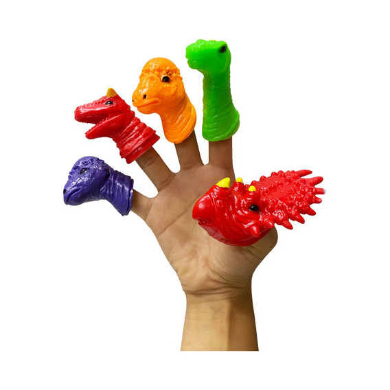 Bf Toys Dinosaurios Títeres De Plástico Para Dedos Infantil