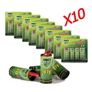 Pack X 10 Blister Atrapa Moscas Insectos Ecológico 