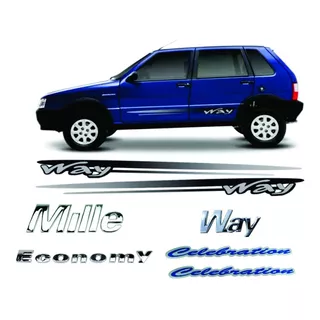 Kit Emblema Mille + Way + Economy + Celebration + Faixa Way