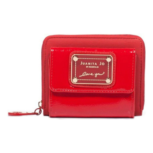 Billetera Juanita Jo Pocket color rojo - 10cm x 13cm