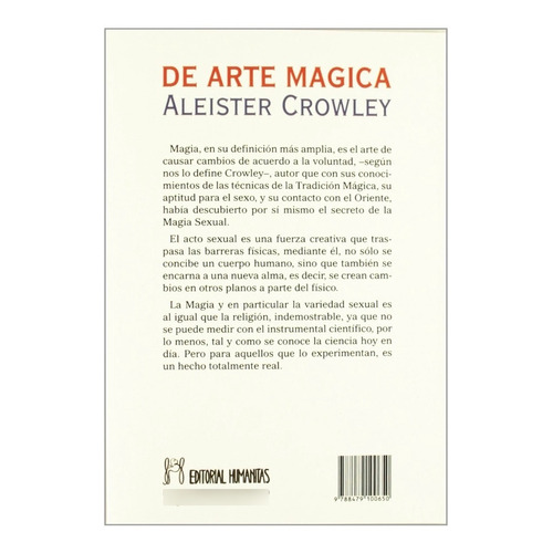 Libro De Arte Magica [ Secretos Magia ] Aleister Crowley