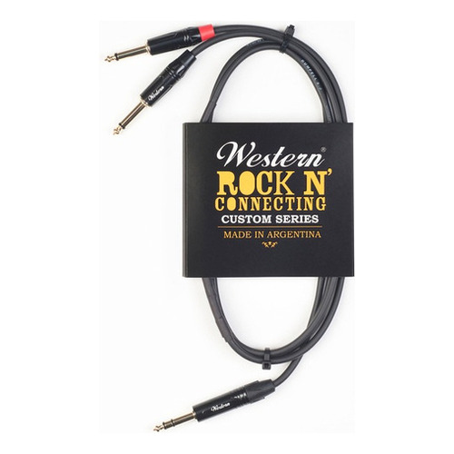 Cable Western Plug Stereo A Dos Plug Mono - 1,5mts