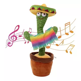 Lindo Cactus Bailarín Con Canto De Felpa Adecuado Para Niños