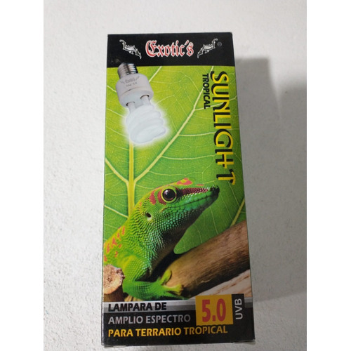 Foco Con Radiación 5.0 Uvb Reptiles Terrario Tropical 26 W