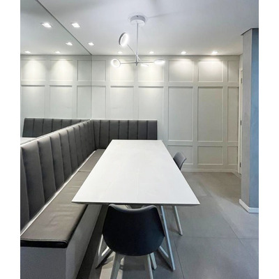 Colgante 4 Luces Led Linea Orion Blanco Diseño Moderno Pal