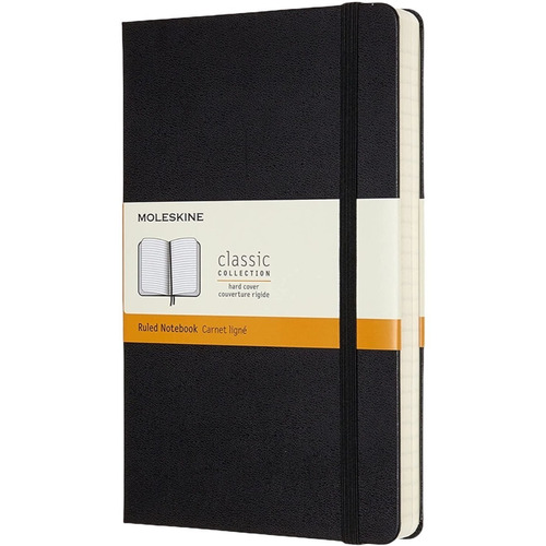 Moleskine Classic Notebook, Black. Pasta Dura (rayas)