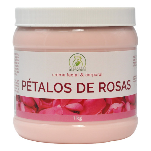 Crema De Pétalos De Rosas 1 Kilo . Tipo De Piel Todo Tipo De Piel