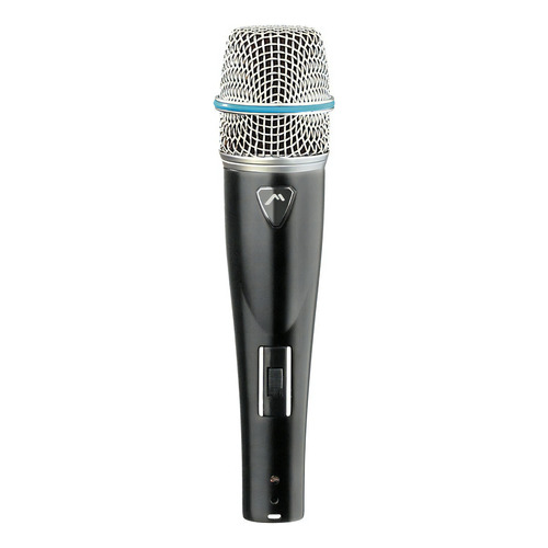 Microfono Alambrico Profesional Metalico 12-8000 3mts Cable Color Negro