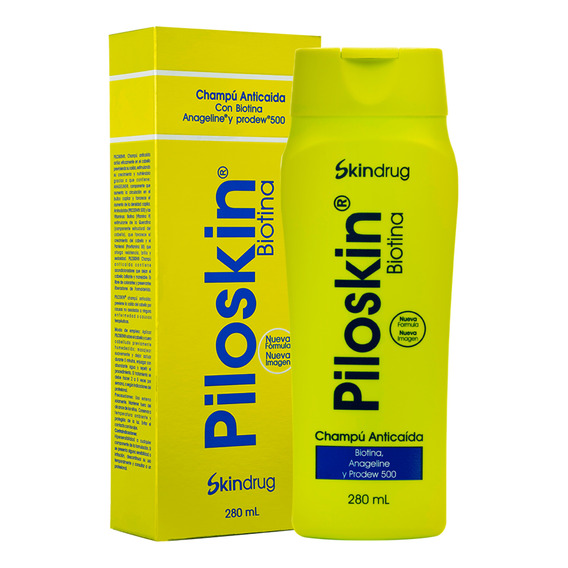 Shampoo Piloskin Biotina Anticaída X280ml Skindrug