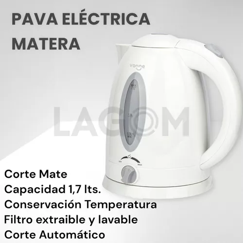 PAVA ELECTRICA MATERA 1,7 LT VONNE