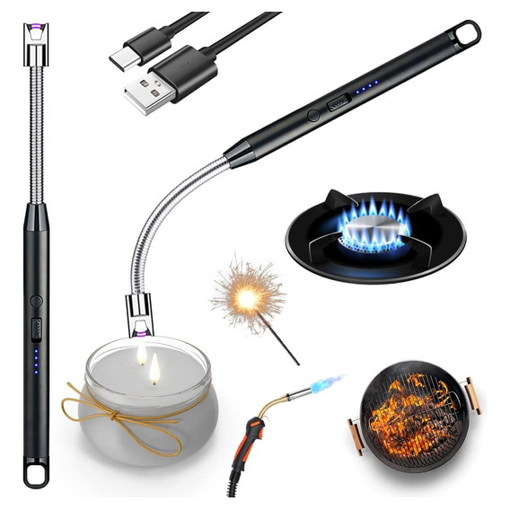 Encendedor Electrónico, Carga Usb, Viaje, Hogar, Cocina De C