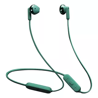 Auricular Inalámbrico Wollow Full Bass Sport Bluetooth Color Verde