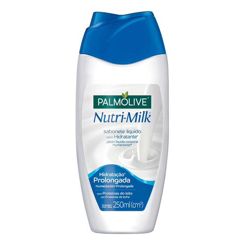 Jabón líquido Palmolive Nutri-Milk Humectación Prolongada fragancia natural en botella 250 ml