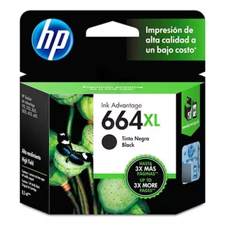 Cartucho Hp 664xl Negro Original