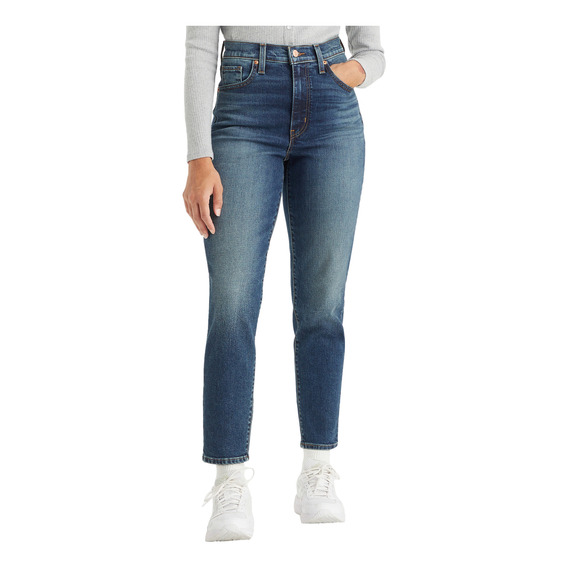 Jeans Mujer High Waisted Mom Azul Levis 26986-0049