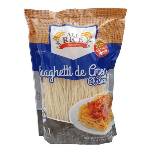 Fideos De Arroz Spaghetti 300 Gr - All Rice