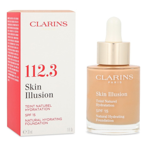 Base de maquillaje en fluido Clarins Skin Illusion Sin Illusion tono sandalwoo 112.3 - 30mL 0.13kg