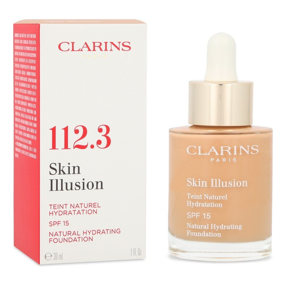 Base de maquillaje en fluido Clarins Skin Illusion Sin Illusion tono sandalwoo 112.3 - 30mL 0.13kg