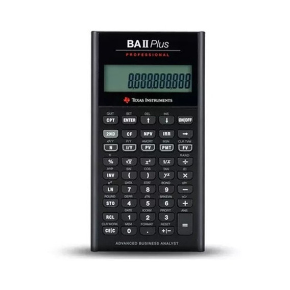 Calculadora Financiera Texas Instruments Ba Ii Plus Profesio Color Negra