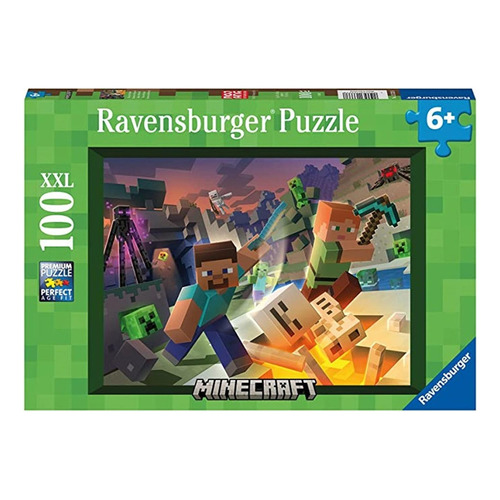 Minecraft Rompecabezas P/niños 100p Grandes Xxl Ravensburger