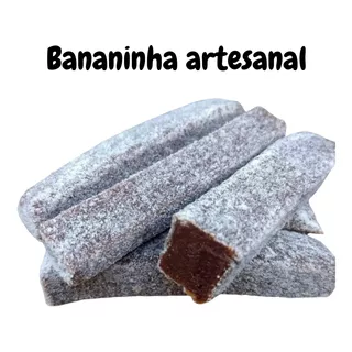 Doce De Banana Bananinha Cristalizada Kit Com 10 Unidades