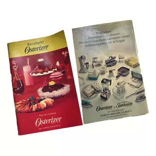 Osterizer, Recetario Comida Cocina Vintage