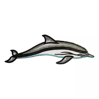 Mosaico Figura Delfín Tradicional 1.50mts Para Alberca 