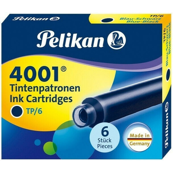 Tinta Para Pluma Fuente Pelikan 4001 - Cartridges - Azul Osc