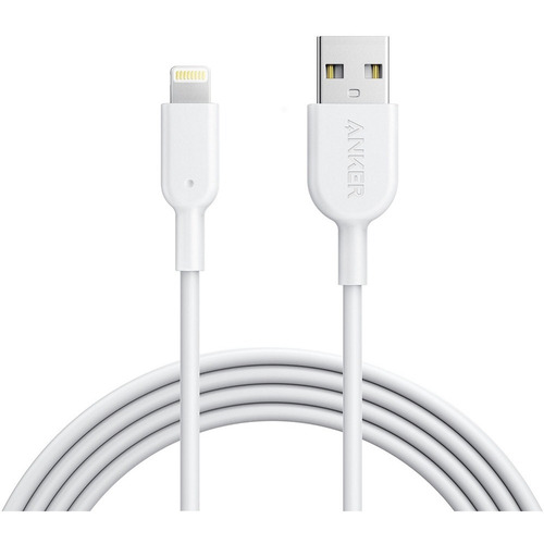 Cable Lightning Apple Anker Powerline para iPhone y iPad de 1,8 m, color blanco