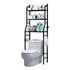 Estantes Armario Mueble Organizador Baño Inodoro Metal Acero IMBACK Color Negro