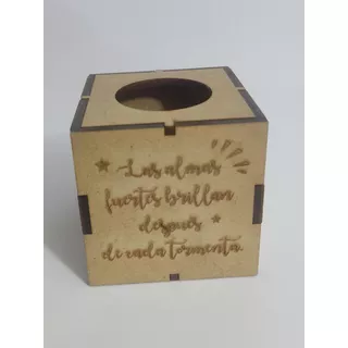 Caja Personalizada Para Vela Pequeña 6x6x6cm No Incluye Vela