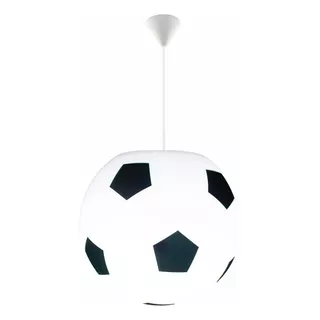 Lampara Colgante Pelota De Futbol Colores 25cm + Lampara 6w