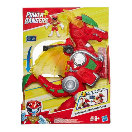 Playskool Heroes Power Rangers - Red Ranger Y Dragon Thunder