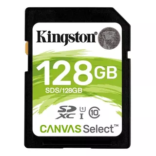 Tarjeta De Memoria Kingston Sds2  Canvas Select 128gb