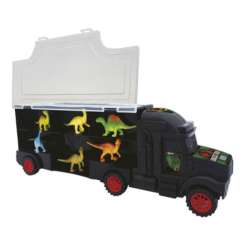 Camión Transportador Con 6 Dinosaurios Jurassic Truck Ditoys Color Surtidos Personaje Dinosaurio