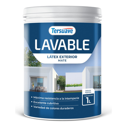 Latex Exterior Lavable Bermellón Tersuave 1l Dimensión Colo