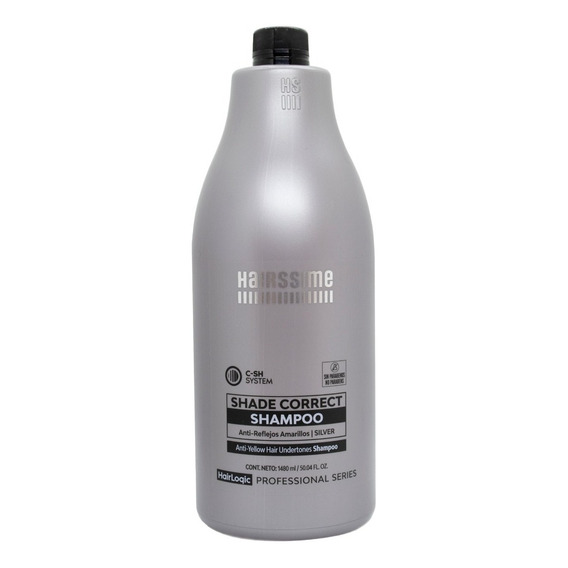 Hairssime Shade Correct Shampoo Matizador Silver Grande 6c