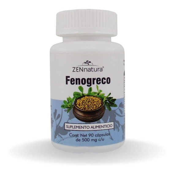 Fenogreco 90 Cápsulas Zen Natura Sabor Sin sabor