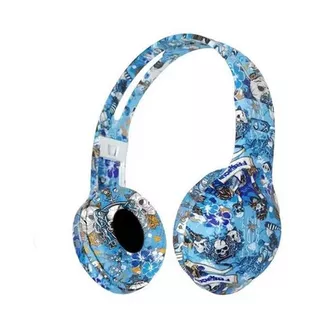 Auriculares Inalámbricos Bluetooth Para Juegos De Camuflaje Color Azul
