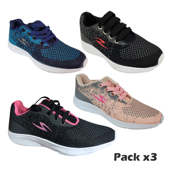 Zapatillas Economicas Mujer - Directo De Fabrica Pack X 3