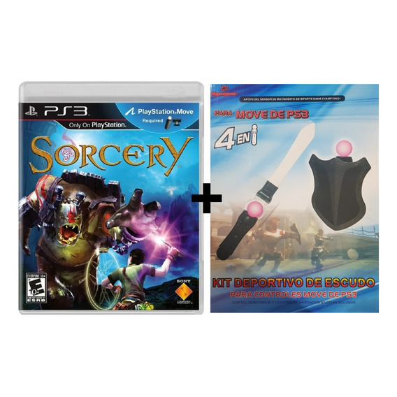 Sorcery Ps3 Fisico Nuevo Sellado + Kit Move Escudo Y Espada