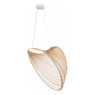 Lámpara Colgante Techo Wood Cálida 12w  80x50cm