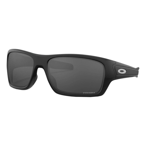 Gafas de sol Oakley Turbine Standard con marco de o matter color matte black, lente black de plutonite prizm, varilla matte black de o matter - OO9263