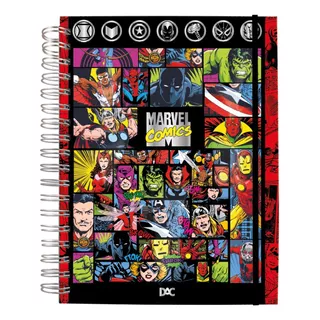 Caderno Smart Marvel Comics Folha Removível Inteligente Dac