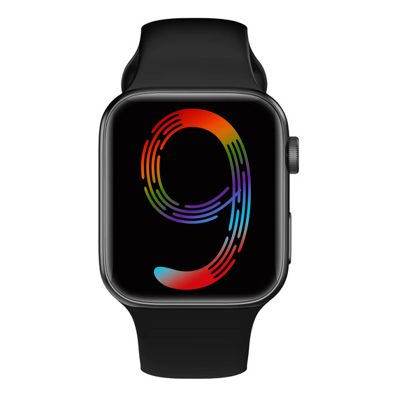 Reloj Inteligente I9 Pro Max Smartwatch 45 Mm Llamadas Notificaciones Deportes Sensor De Ritmo Cardiaco Isdewatch Negro
