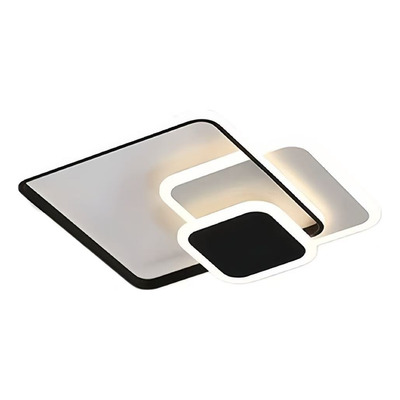 Plafon Led Axis Negro Diseño Moderno 48w Cct Lda80048-n Negro