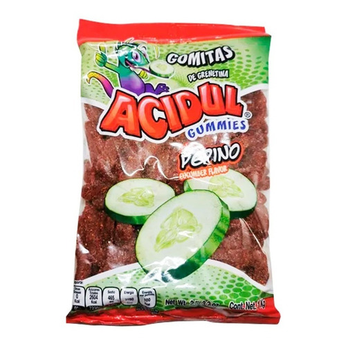 Gomitas Lombriz Pepino Enchilado Acidul Gummies 1 Kg