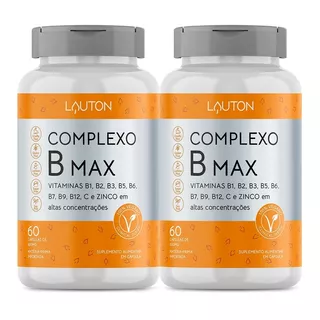 Complexo B - Max B9 Ácido Fólico 120 Caps Lauton Nutrition