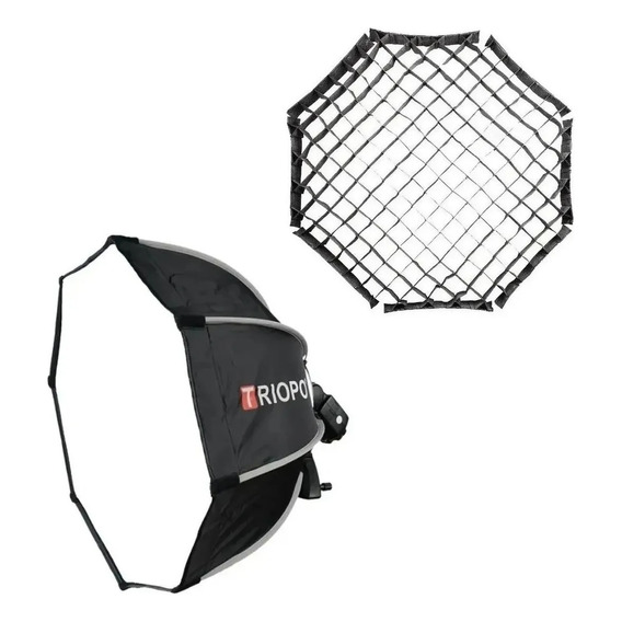 Softbox Caja De Luz Triopo 90cm Tipo Smdv Armado En 10 Seg